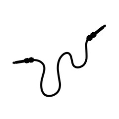 black audio cable icon