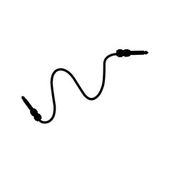 black audio cable icon