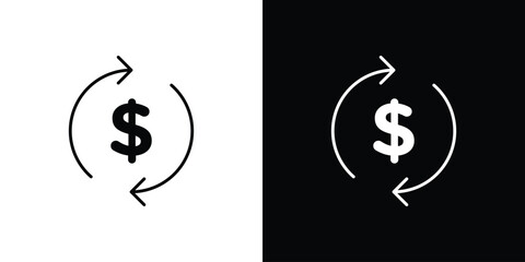 Turnover icon. Simple element illustration.