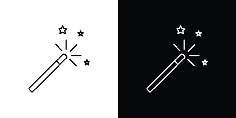 Magic wand icon. Simple element illustration.