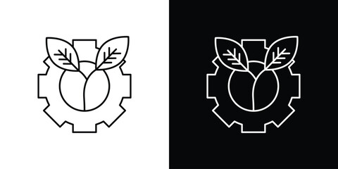 Green technology icon. Simple element illustration.