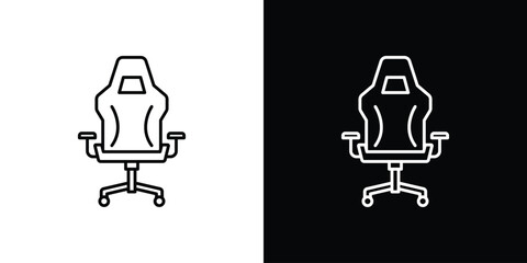 Gaming chair icon. Simple element illustration.