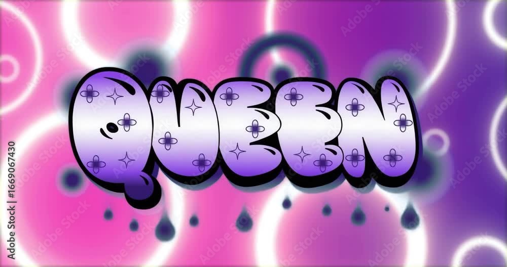 Poster gradient shifting pulsing rings around quebn, droplets forming and falling creating layered effect