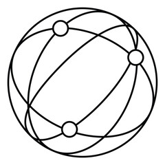 Worldwide Global Connectivity and Networking Vector Icon