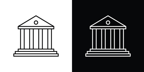 Fototapeta premium Bank icon. Simple element illustration.