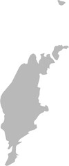 Fototapeta premium Gotland, Sweden – administrative vector map with municipality boundaries (UTM projection, PPT-compatible & fully editable)