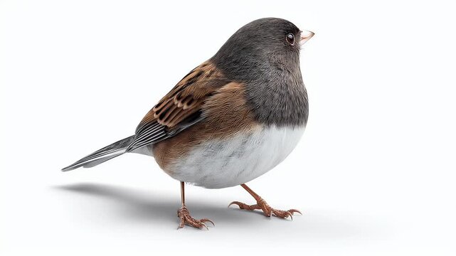 Dynamic Junco: A Bird's Whirlwind Spin in Motion Blur