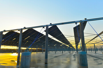 Solar panels green energy light energy