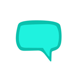 Fototapeta premium solid callout speech bubble