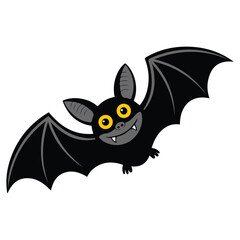 Flat style Halloween cartoon icon character isolated vector illustration