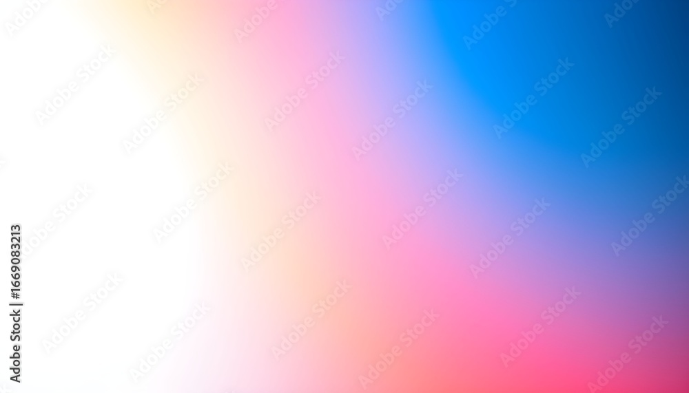Poster a soft gradient of colors blends from white to blue and pink, creating an abstract visual.