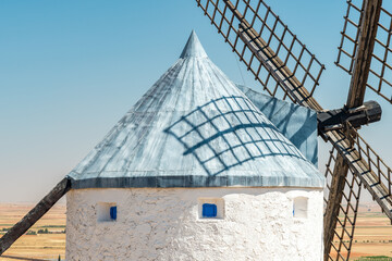 Iconic Consuegra Windmills Under Clear Spanish Skies