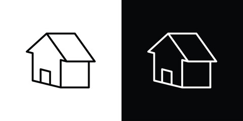 House icon. Simple Minimal Pictogram. Vector