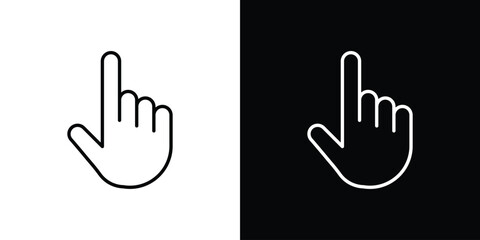 Cursor icon. Simple Minimal Pictogram. Vector