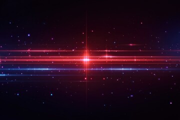 Abstract cosmic background with glowing streaks of light and colorful starry environment in deep space