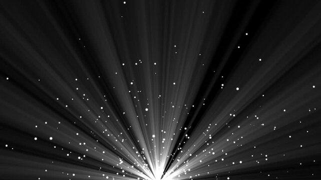 Sun rays light ray with particle loop animation on green screen background. sun rays or God bless rays' effect.	
