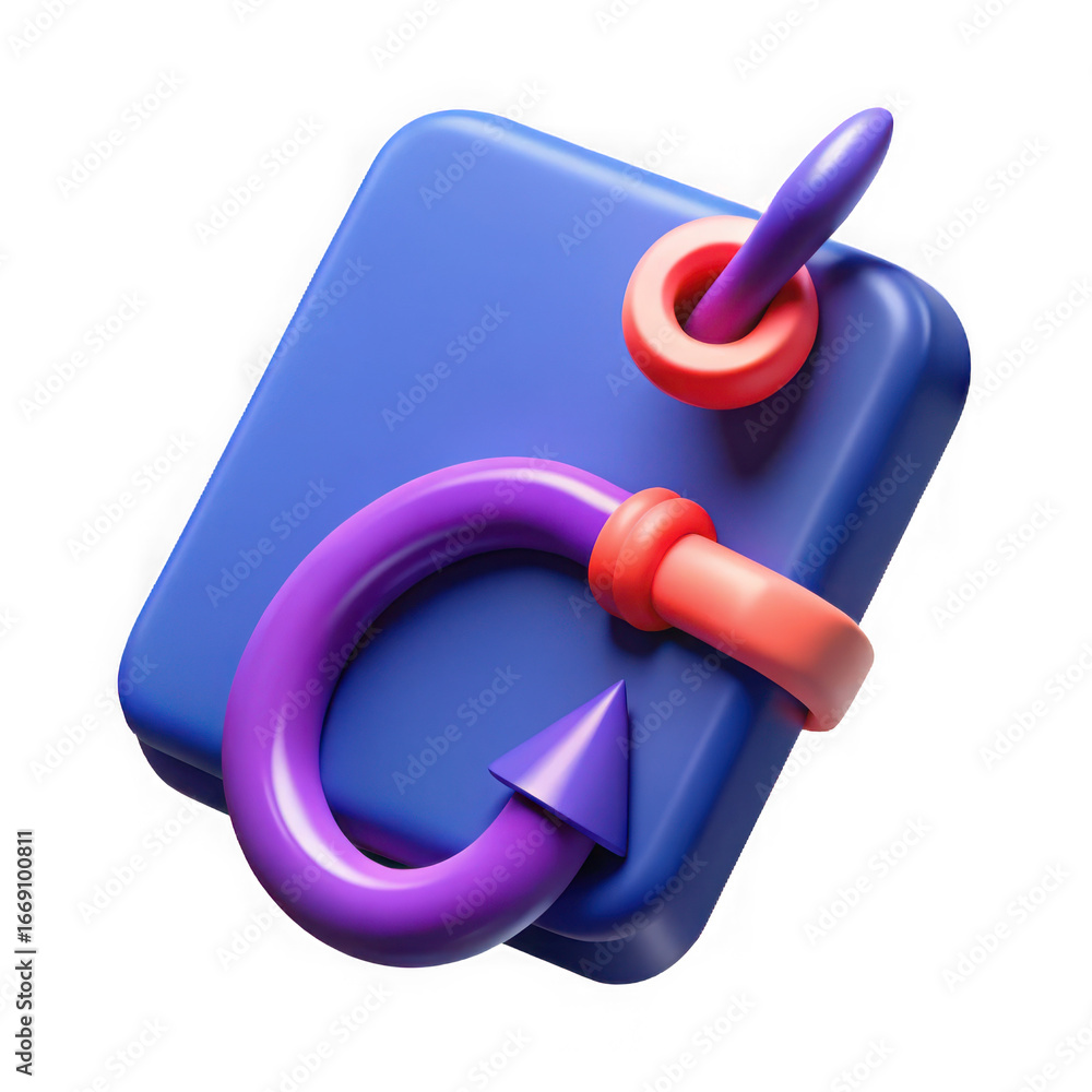 Poster 3d data sync icon reload refresh