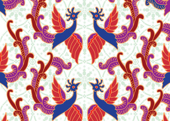 Very exclusive Indonesian batik motifs with various contemporary colors