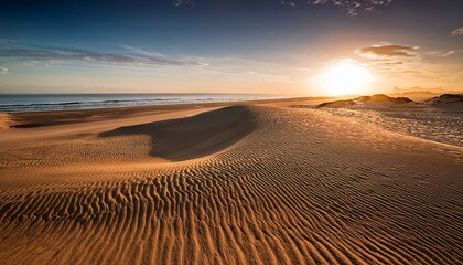 Naklejka premium beach sand design captured during sunset