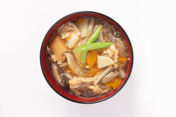 ［宮城県郷土料理］おくずかけ（白石温麺）