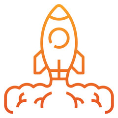 Rocket Gradient Icon