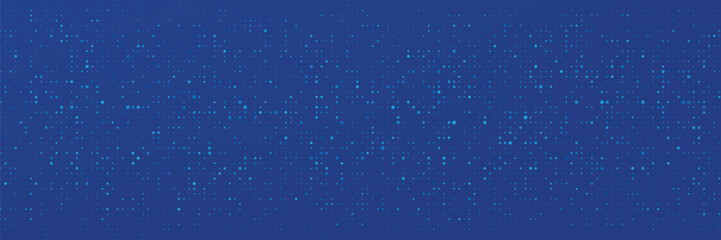Blue Tech Finance Fintech Background Abstract Pixel Pattern. Abstract Business Tech Science Vector Backdrop.