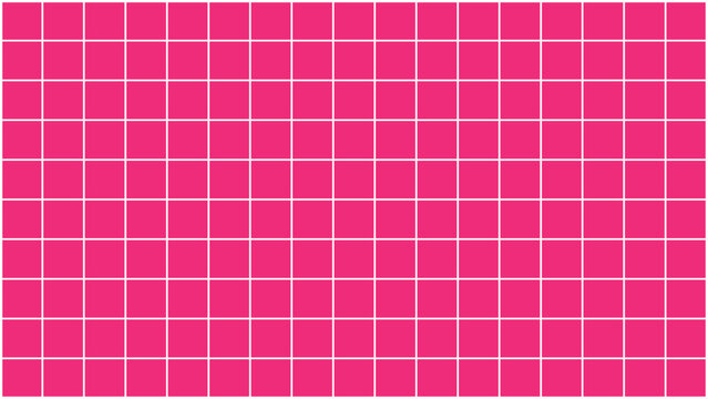Vibrant pink geometric pattern with a symmetrical grid design creating a visually striking and modern abstract background