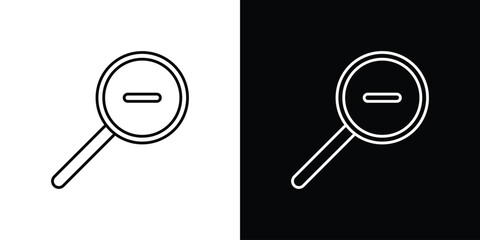 Zoom out icon collection. Web design, apps.