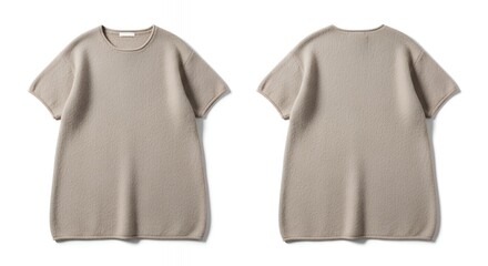 Minimalist oversized beige t-shirt with simple design and relaxed fit perfect for casual everyday wear
