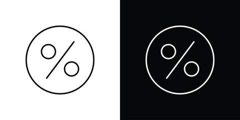Percentage icon collection. Web design, apps.