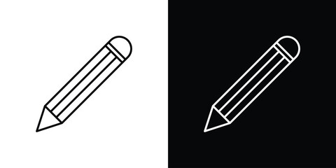 Pencil icon collection. Web design, apps.