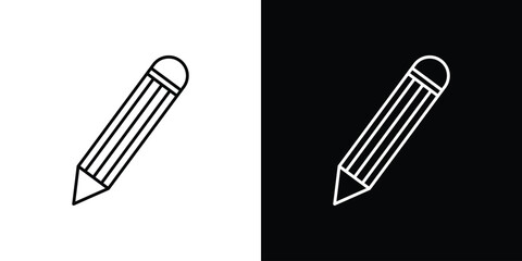 Pencil icon collection. Web design, apps.
