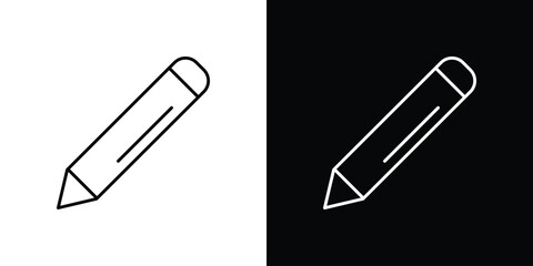 Pencil icon collection. Web design, apps.