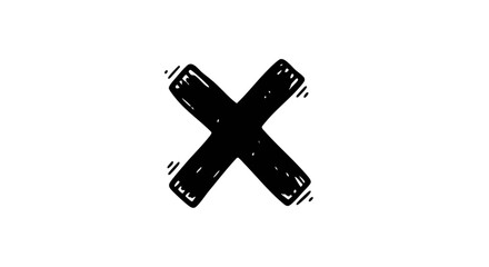 Fototapeta premium A hand-drawn black 