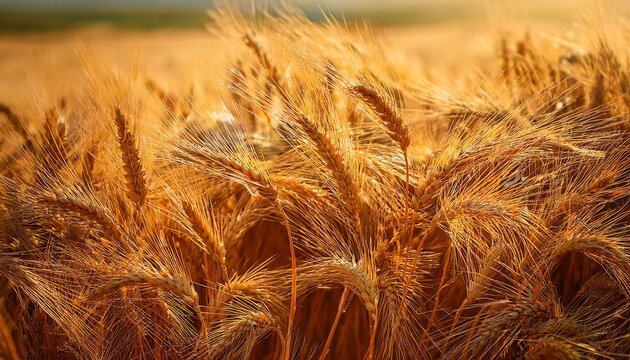 golden harvest a close up of wheat fields a high angle close up shot of a