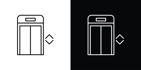 Elevator icon collection. Web design, apps. © basit