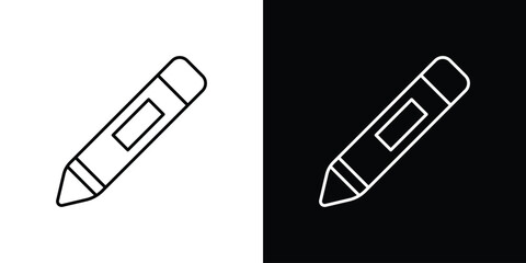 Crayon icon collection. Web design, apps.