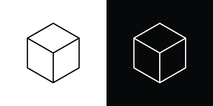 Cube icon collection. Web design, apps.