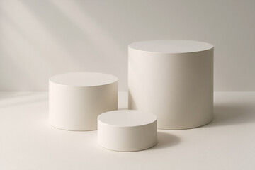White Cylinder Set