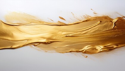 a textured gold paint splash serves as an overlay or mockup featuring a textured strip against a white backdrop the combination highlights artistic elements beautifully