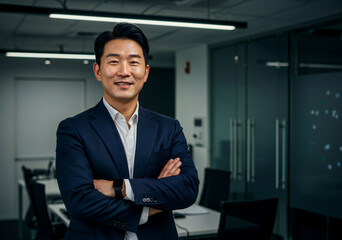 Fototapeta premium Professional Businessman in Executive Office