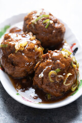 chinese traditional braised lion's head meat ball