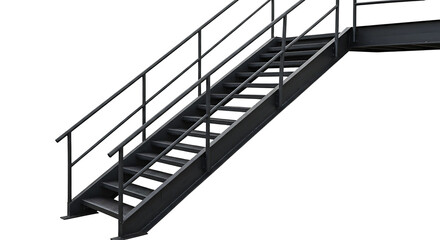 metal ladder on a wall © shahzad