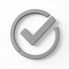 Check Mark Icon, Verified Symbol, Approved Concept on White Background