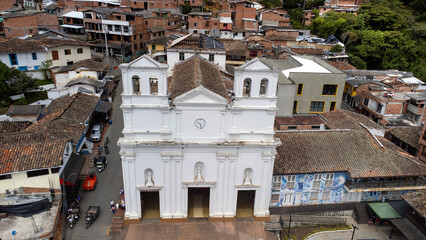 Buritica, Antioquia, Colombia. August 3, 2025. Saint Anthony of Padua Parish was established as a...