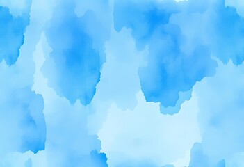 Seamless watercolor texture of abstract blue washes, perfect for backgrounds, paint, subtle