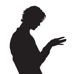 Arm silhouette set, Black & White silhouette set