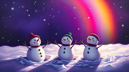 Obraz premium snowman
