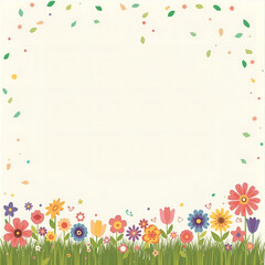 Obraz premium spring background with flowers