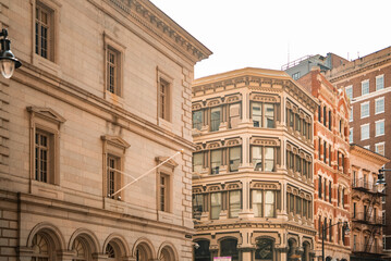 Providence of Rhode Island. Architecture and lifestyle of old colonialism in New England.